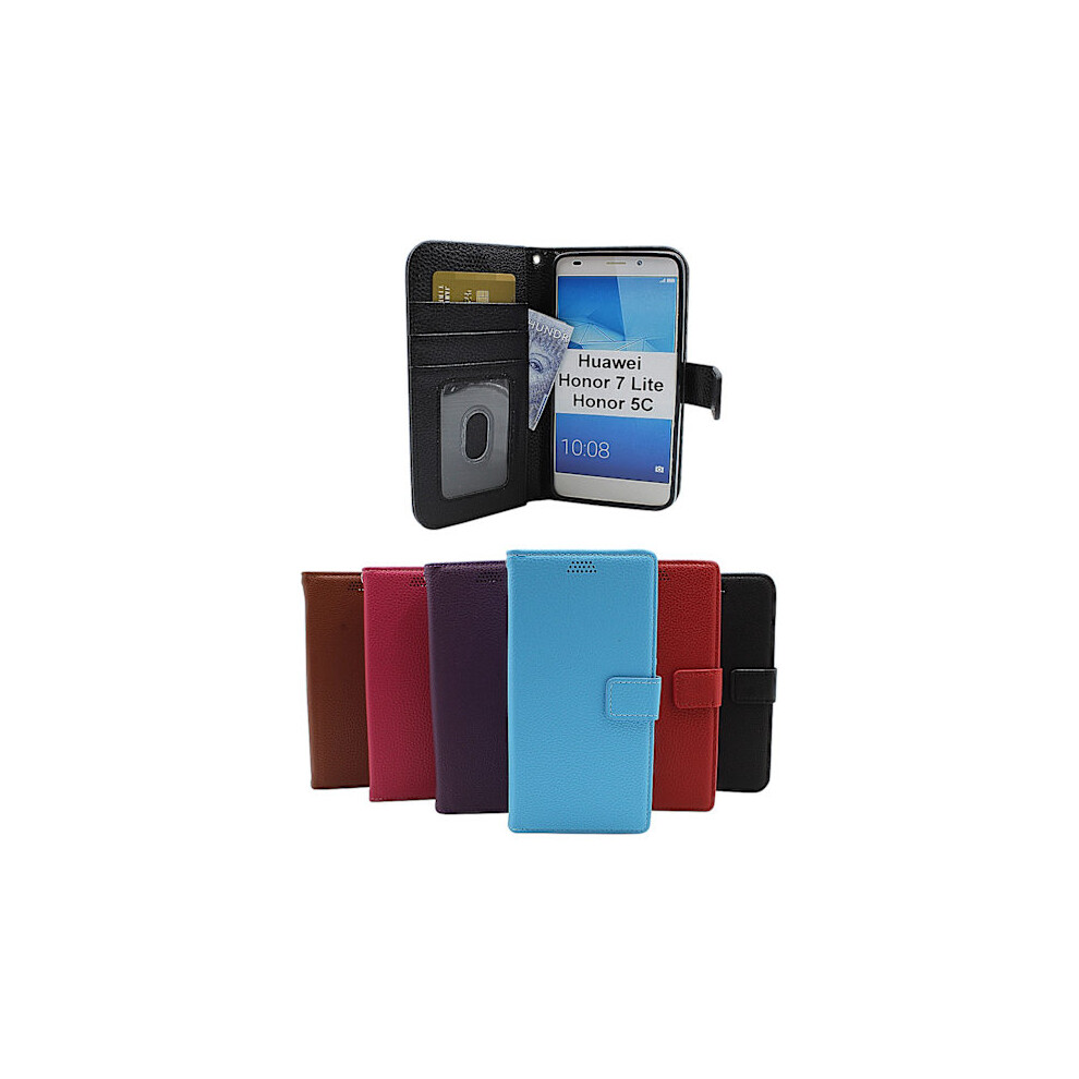 New Standcase Wallet Compatible With Huawei Honor 7 Lite (Nem-L21) Blue 9448196910085