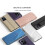 Capa com espelho transparente SKALO compatível com Xiaomi Redmi Note 12 4G - Azul 8
