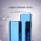Capa com espelho transparente SKALO compatível com Xiaomi Redmi Note 12 4G - Azul 3