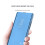 Capa com espelho transparente SKALO compatível com Xiaomi Redmi Note 12 4G - Azul 4