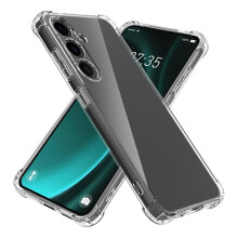 Compatível com Samsung Galaxy S24 - Capa fina de silicone transparente à prova de choque