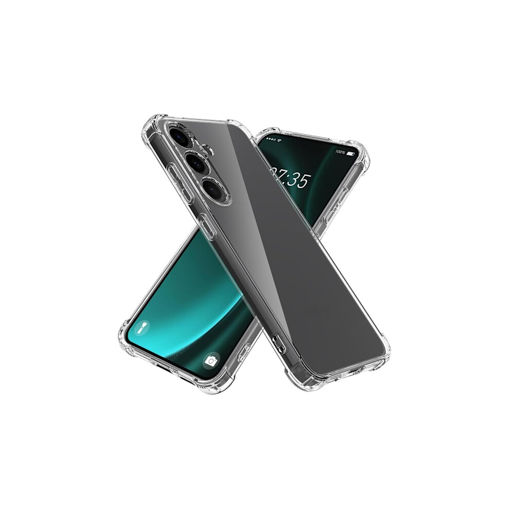 Compatible With Samsung Galaxy S24 - Shockproof Thin Silicone Case Transparent 9448196910214