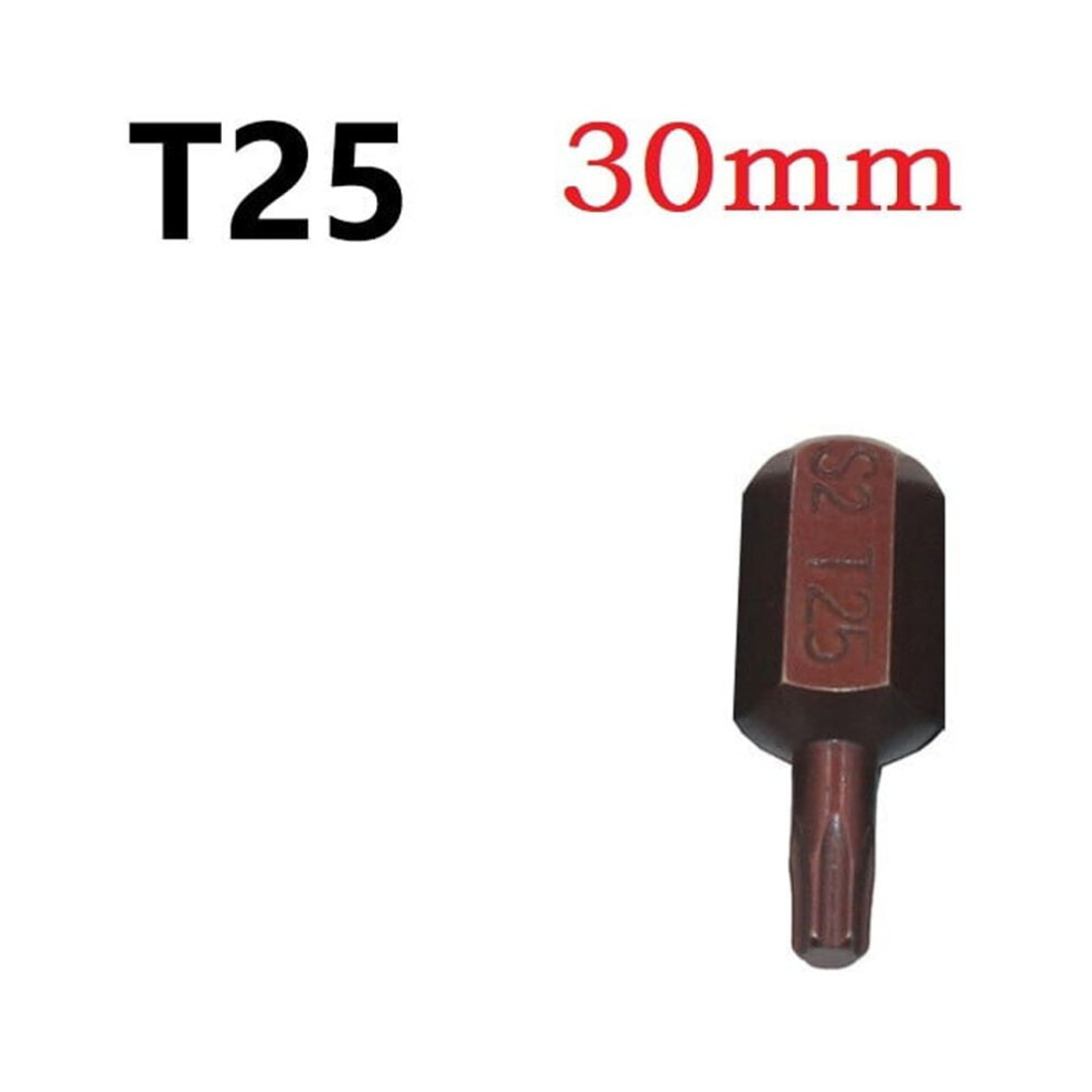 Glfsil 1Pc Torx Star Screwdriver Bits 30Mm & 75Mm Hex Shank T20/T25/T30/T40/T45/T50/T55 9448196910436