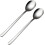 Conjunto de 2 colheres de sopa Cterwk, colheres de aço inoxidável com cabo longo para sobremesa, café, 17 cm (6,7 polegadas) 1