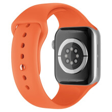 Yhteensopiva Apple Watchin kanssa Apple Watch 42/44/45/49 mm silikoniranneke (S/M) oranssi