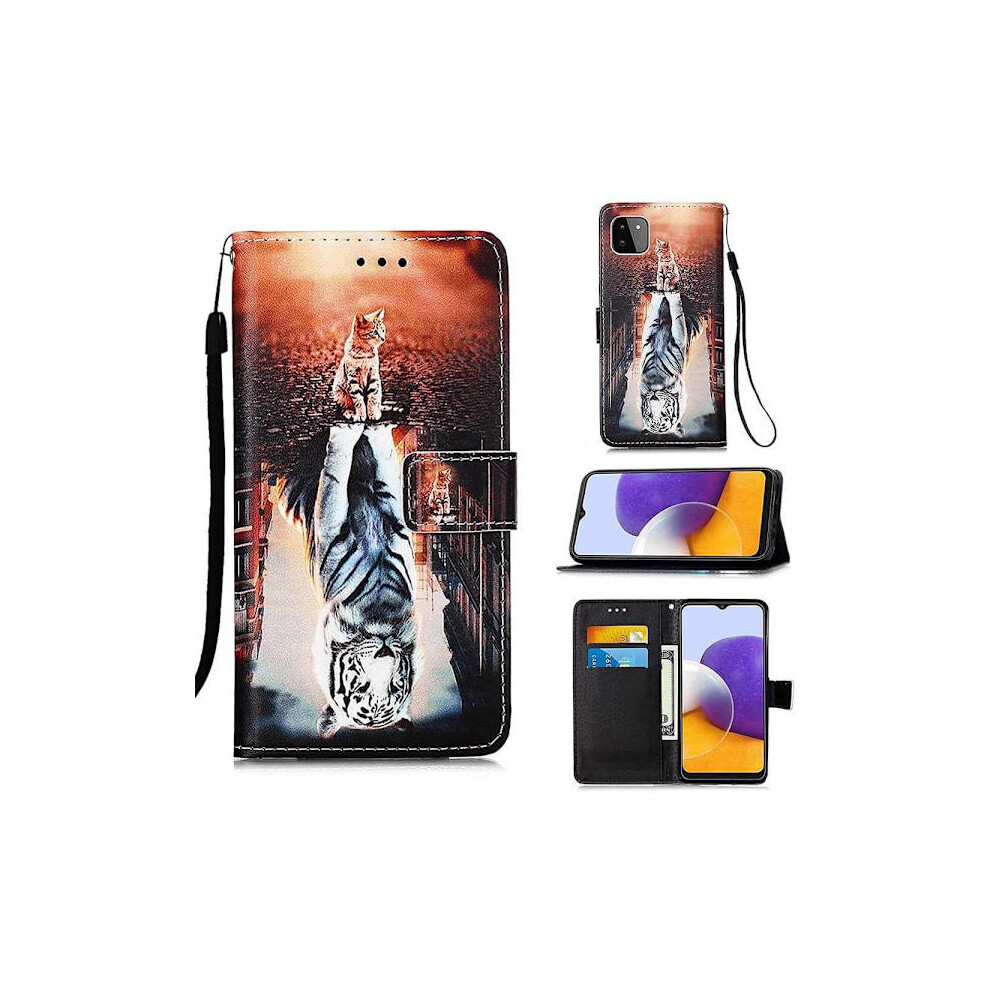 Wallet Case Compatible With Samsung Galaxy A22 5G - Reflection 9448196910061