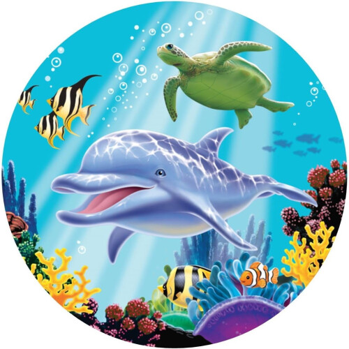 Delfin under havet spiselig kaketopper bilde cupcakes hav babyshower spiselig