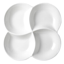 Ceramiczna taca do serwowania przekąsek Eease4-Compartment na domowe przyjęcia