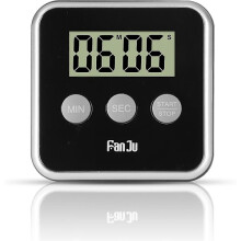 Digitale keukentimer met groot display, luid alarm, magnetische achterkant, opklapbare standaard en gebruiksvriendelijk mini-aftelalarm.