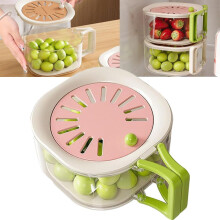 pezzi Cestello 2 in 1 per scolare e conservare, 2025 Nuova ciotola per lavare frutta e verdura con colino, compatibile con l'uso in cucina