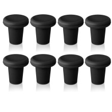 ckepdyeh8 stuks siliconen wijnstoppers, herbruikbare bierflesstoppers, voor het bewaren van bier, champagne en wijn, om de oorspronkelijke smaak te