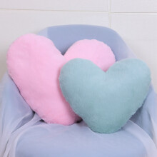 Cuscino morbido a forma di cuore, cuscino in peluche a forma di cuore, cuscino decorativo in morbida pelliccia sintetica per divano e letto, regalo
