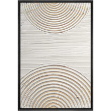 Leinwanddruck, kompatibel mit Asdg12s d, Geometrisches Pinselstrich-Spiral-Duo, Abstraktes modernes Kunstdekor für Wohnzimmer, Schlafzimmer - 24"x36"