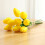 Kisflower9Pcs Μπουκέτο με τεχνητά λουλούδια και τουλίπες, συμβατό με διακόσμηση γάμου 6