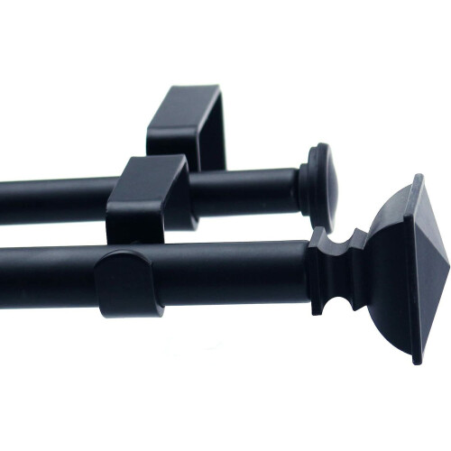 24"-48"/ 48"-84"/ 84"-120" τετράγωνη τεφροδόχος με διπλό παράθυρο, κουρτινόξυλο, διάμετρος 5/8