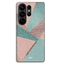 Coque Pour Samsung Galaxy S26 Ultra Fond de texture abstrait vert marron Maniacase
