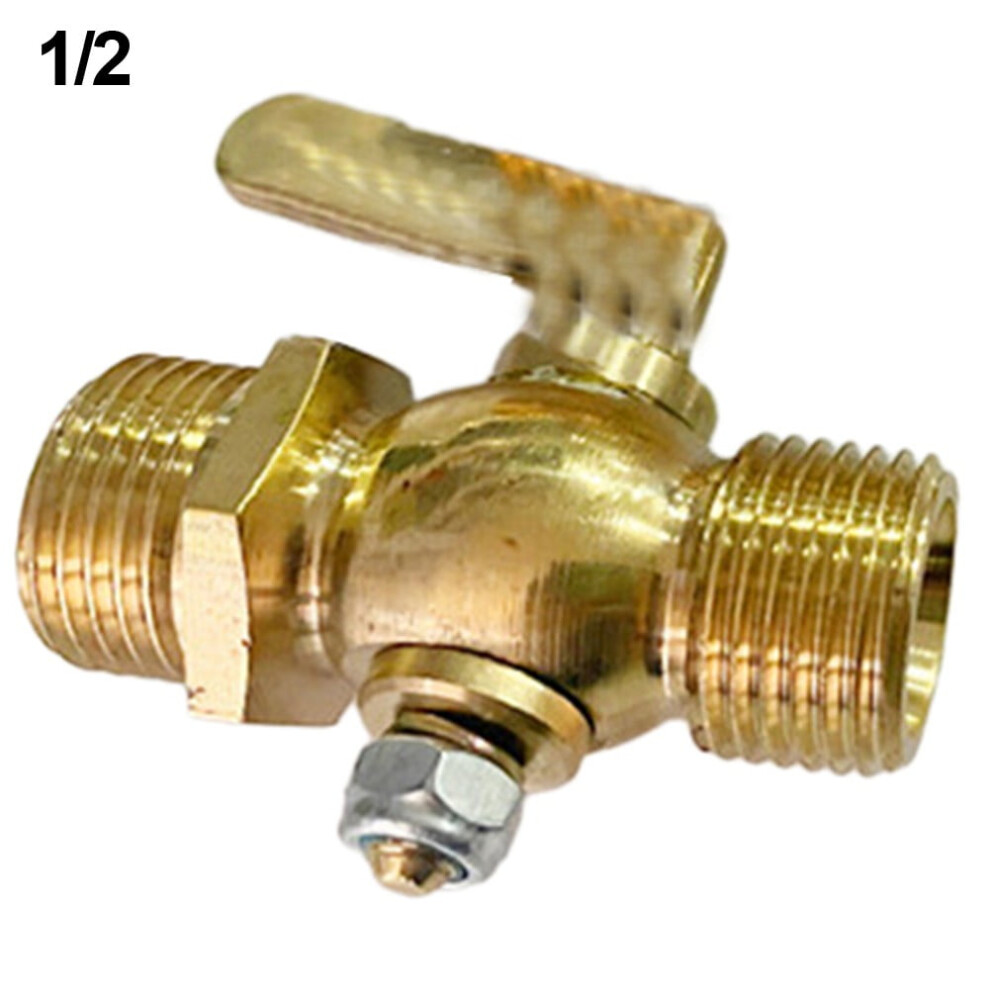 1/4\" 3/8\" 1/2\" 3/4\"For Bsp Male Brass Drain Petcock Shut Off Valve Fuel Gas 0.8 Mpa 9004841972671
