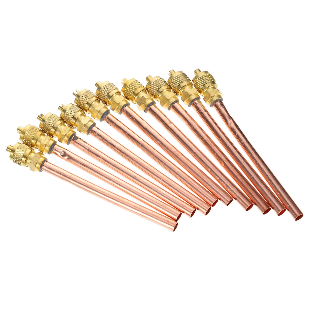 10 Pcs Needle Valve Tube Air Conditioning Access Valve R Refrigerant Refrigerator Service Valve Monodirectional Valve 9004841972688