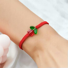 RSAMD Elegant Tulip Charm Bracelet Handmade Braided Rope Sweet Flower Bracelet Gijo-Yellow-