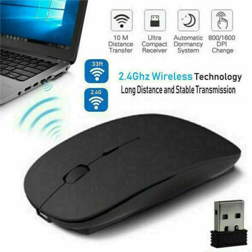 Mouse wireless Bluetooth ~ compatibil reîncărcabil Mouse computer silențios Mause ergonomic Mini Mouse USB Mouse pentru PC laptop