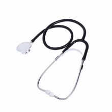 Double Sided Stethoscope Portable Medical Aid Auscultation Stethoscope Device Equipment Tool (Black)