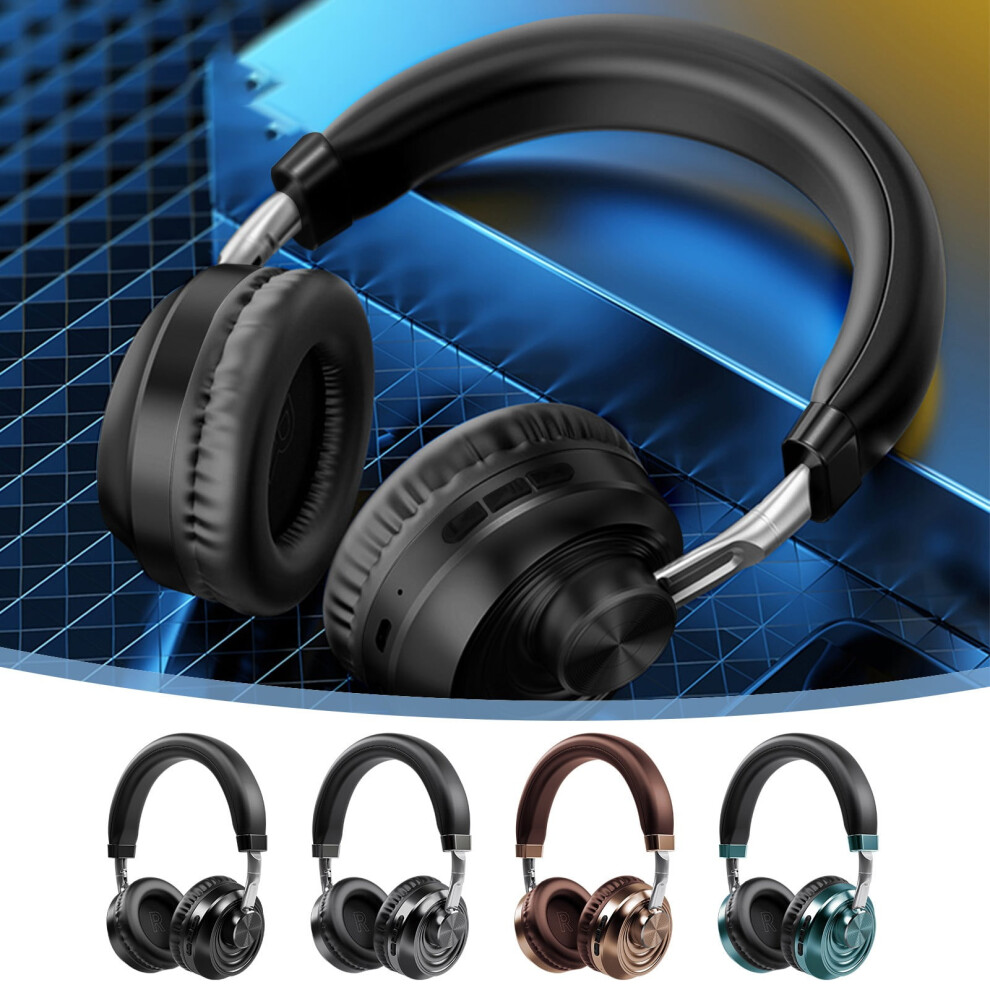 Jacenvly 2024 New Metal Wireless Earphones With Noise-Cancelling, Folding Bluetooth Headset, Compatible With Ios & Android 9340258887703
