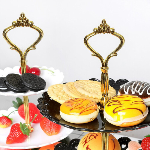 Βάση για Cupcakes Kayannuo3Tier, Πλαστικός δίσκος επιδορπίων τύπου πύργου συμβατός με 2