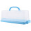 Portable Bread Box with Handle, 13" Translucent Dome Plastic Container Compatible with Loaf, Cake, Pastries, Bagels, Rolls, Buns 4