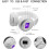 Ακουστικά Bluetooth LINLIN Over Ear, Ασύρματα πτυσσόμενα ακουστικά με μικρόφωνο, FM, κάρτα TF, 4