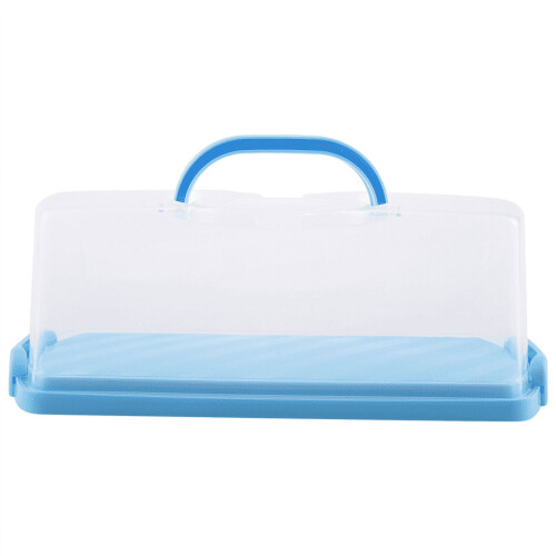 Portable Bread Box with Handle, 13" Translucent Dome Plastic Container Compatible with Loaf, Cake, Pastries, Bagels, Rolls, Buns 2