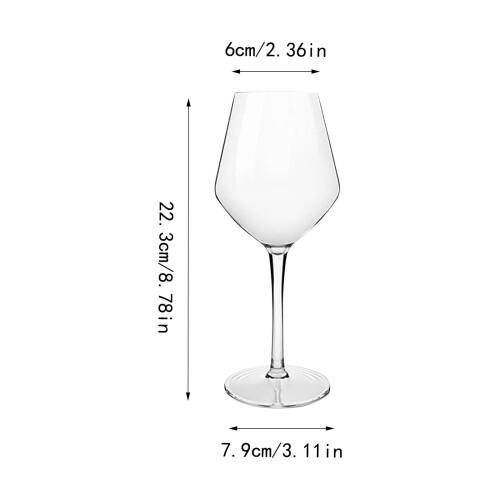 Bicchiere da vino rosso in plastica creativa (2 pezzi) 2
