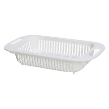 Cesta de almacenamiento telescópica, cesta de drenaje para fregadero de cocina, escurridor de platos para palillos y cuencos.