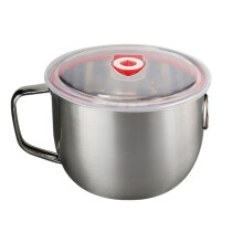 Accessoires de cuisine : bol à soupe avec couvercle, saladier en acier inoxydable, bol mélangeur, bol de service, bol pour nouilles instantanées,