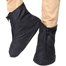 Capas impermeáveis para sapatos de motociclista, reutilizáveis, antiderrapantes, para chuva e neve, com zíper, para homens e mulheres.