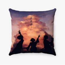 Taie d'oreiller personnalisée AIVO Samurai Champloo en polyester filé carré, coussin décoratif pour lit, canapé, coussin décoratif pour la