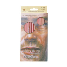 Shinycome 12Pcs Professional Soft Pastel Pencils Wood Skin Tint Pastel Colored Pencil
