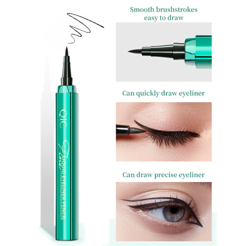 Liquid Eyeliner Waterproof Smudgeproof Fine Tip Quick Dry Long Lasting Easy Grip 1