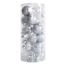 24-teiliges Set bruchsicherer Christbaumkugeln, Christbaumschmuck für Feste, Hochzeiten und Partys