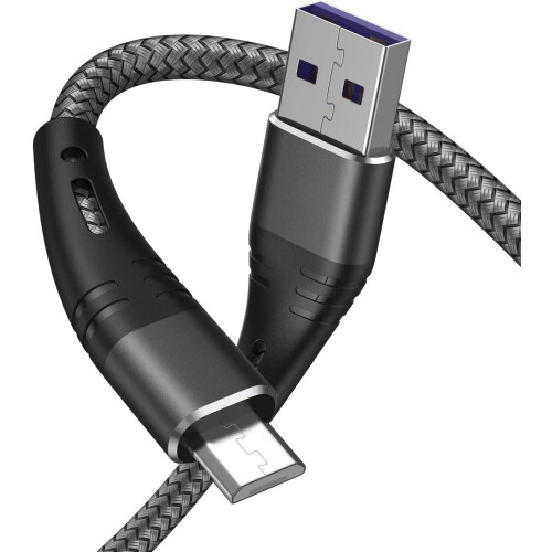 Καλώδιο Micro USB Φορτιστής τηλεφώνου Android 6 ποδιών, 2 τεμάχια μακρύ καλώδιο φόρτισης