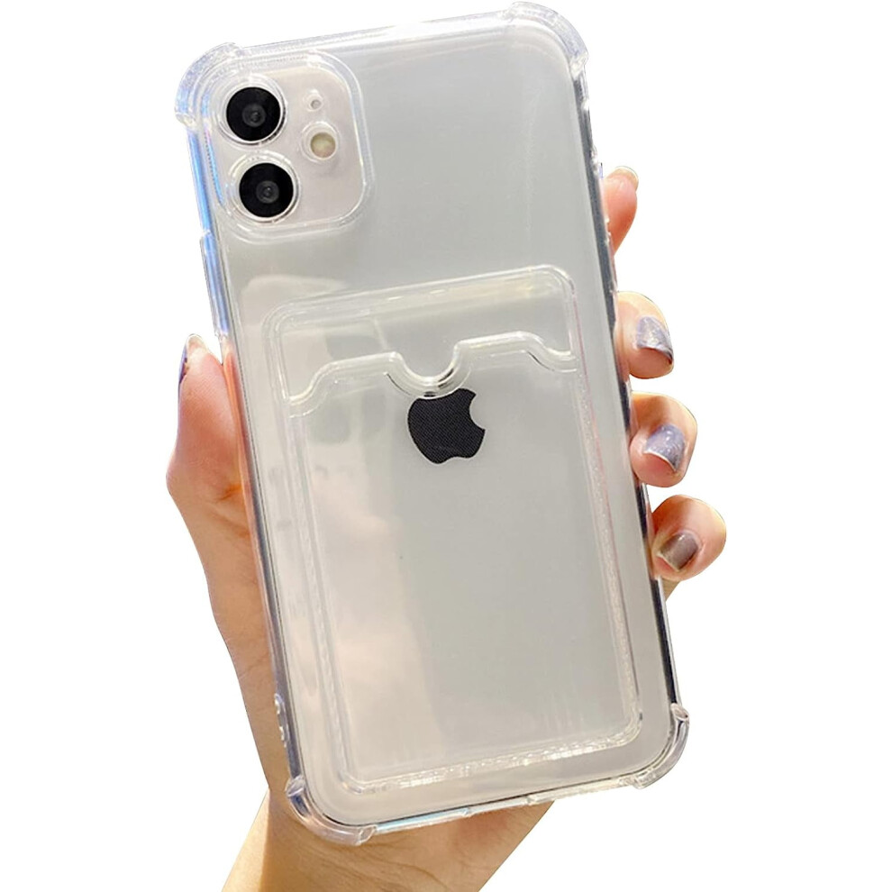 Compatible With Iphone 12 Case Clear, Cute Card Holder Cover For Women/Girl, Soft Tpu Shockproof Wallet Case 9423501334701