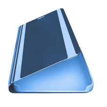 Slimme leren flipcase met transparante spiegel voor de 12 Pro Max (6,7 inch) tablet.