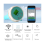 Ανιχνευτής ποιότητας νερού 6 σε 1 Έξυπνος ηλεκτρονικός μετρητής χλωρίου νερού 8