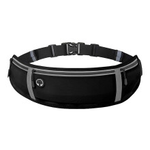 Ozmmyan Mini geantă de talie pentru alergare în aer liber, ciclism, alpinism, compatibilă cu telefonul mobil, geantă de talie sport unisex