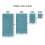 Mainstays Performance Solid Badlakenset (2-delig), Koel Water 3