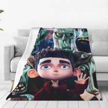 Paranorman-heittohuopa pehmeä pehmoinen matkahuopa makuuhuoneeseen, olohuoneeseen, sohvalle, toimistoon, kaikkina vuodenaikoina lahja naisille,