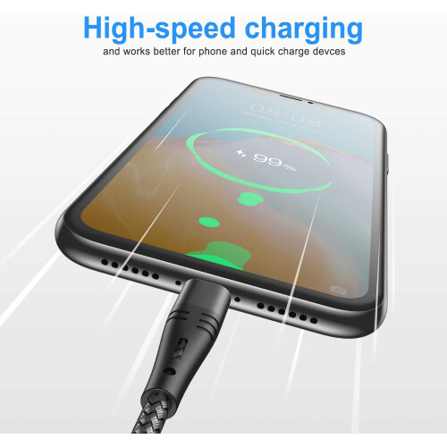 Καλώδιο Micro USB Φορτιστής τηλεφώνου Android 6 ποδιών, 2 τεμάχια μακρύ καλώδιο φόρτισης 1