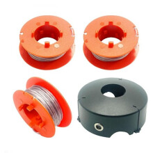 F016800175Lankakela Bosch Art23/26/30Easytrim- ja Combitrim-koneisiin, Pro-Tap Auto Spool -pehmeä lanka, 8 m x 1,6 mm, suojuksella F016L71088 (3 kpl