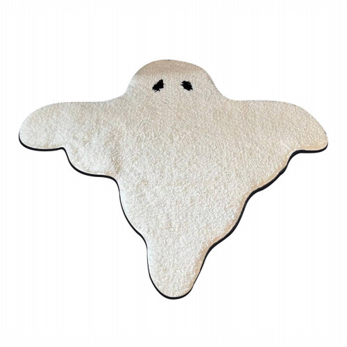 Χαλί XIUH με θέμα το Halloween, Συμβατό με γοτθική διακόσμηση δωματίου, Λευκό χαλάκι