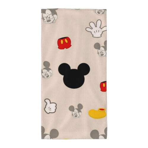 Πετσέτες χειρός Mickey Mouse για μπάνιο, πετσέτα μπάνιου/προσώπου, μαλακές, 1