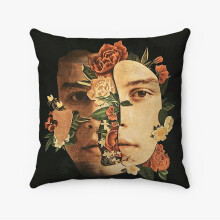 Taie d'oreiller personnalisée AIVO Shawn Mendes en polyester filé carré, coussin décoratif pour lit, canapé, coussin décoratif pour la maison